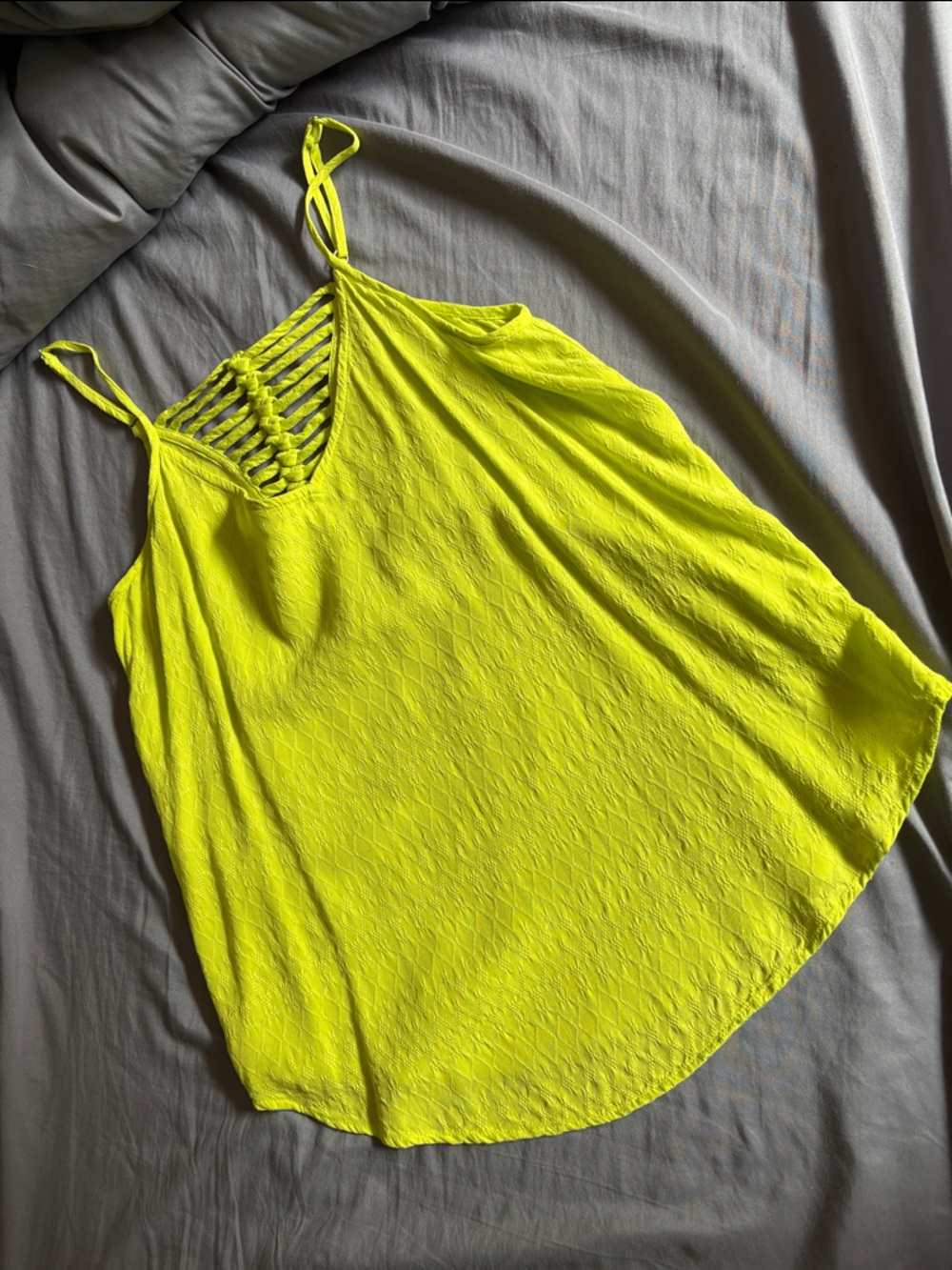 Women’s Neon Yellow Swim Cover-Up - Unbranded